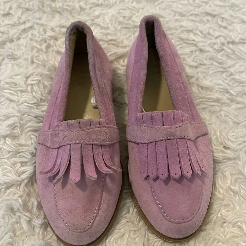 Janie and Jack Purple Suede Loafers